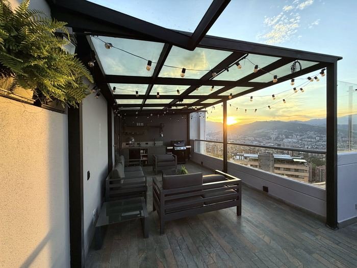 Cocina de terraza, vista alterna