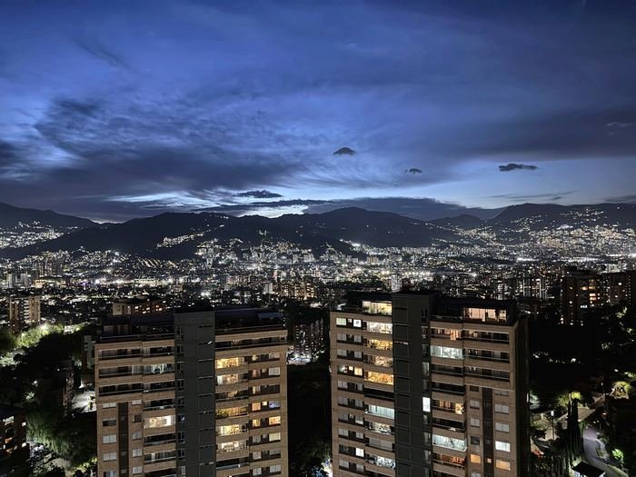 Vista al horizonte de Medellin